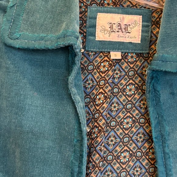 Live a Little Original indigo Blazer - Size Small - Picture 4 of 9